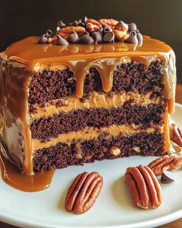 Chocolate Turtle Cake Roll