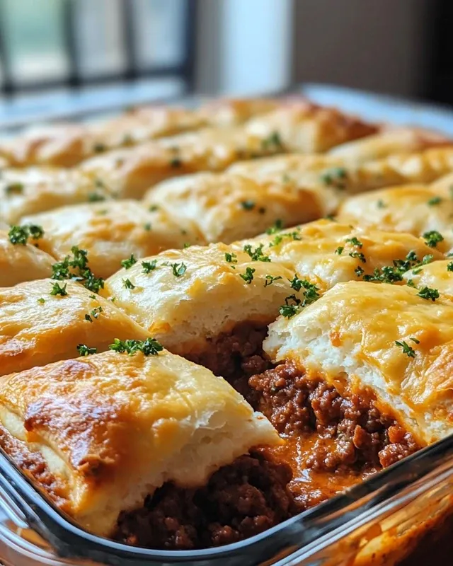 Sloppy Joe Casserole being served with a spatula