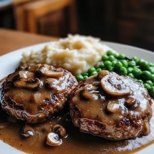 Process of shaping Salisbury steak patties before cooking