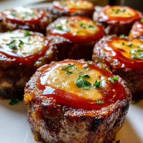 Cheesy Meatloaf Bites served with roasted vegetables and mashed potatoes