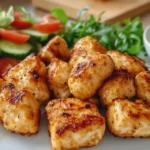 Completed Chick-fil-A style grilled nuggets meal with sides