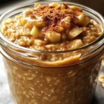 Apple Cinnamon Peanut Butter Overnight Oats