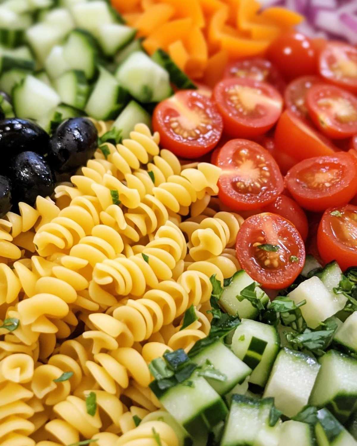 BEST EVER SUMMER PASTA SALAD - detail 2