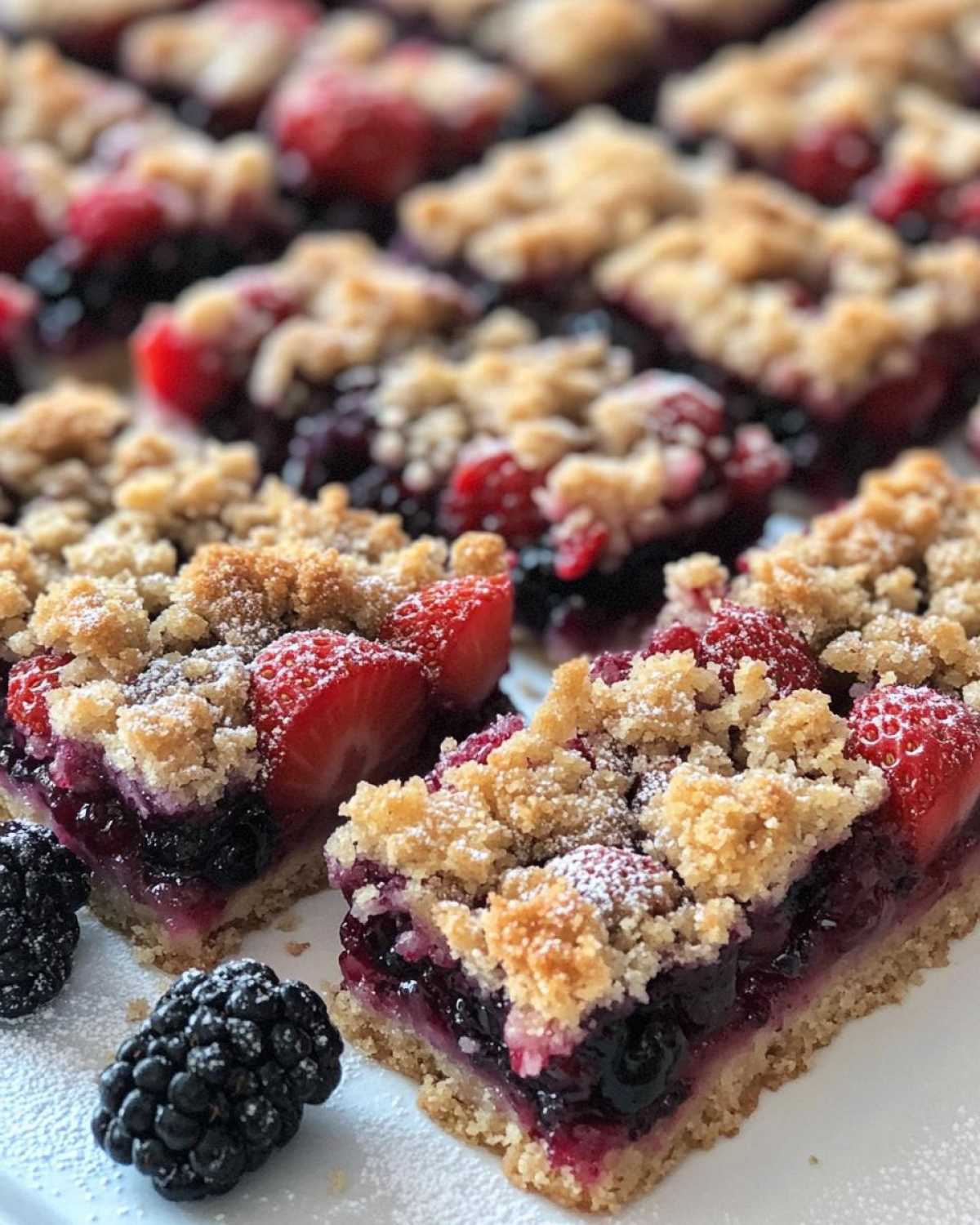 Berry Crumble Bars - detail 2