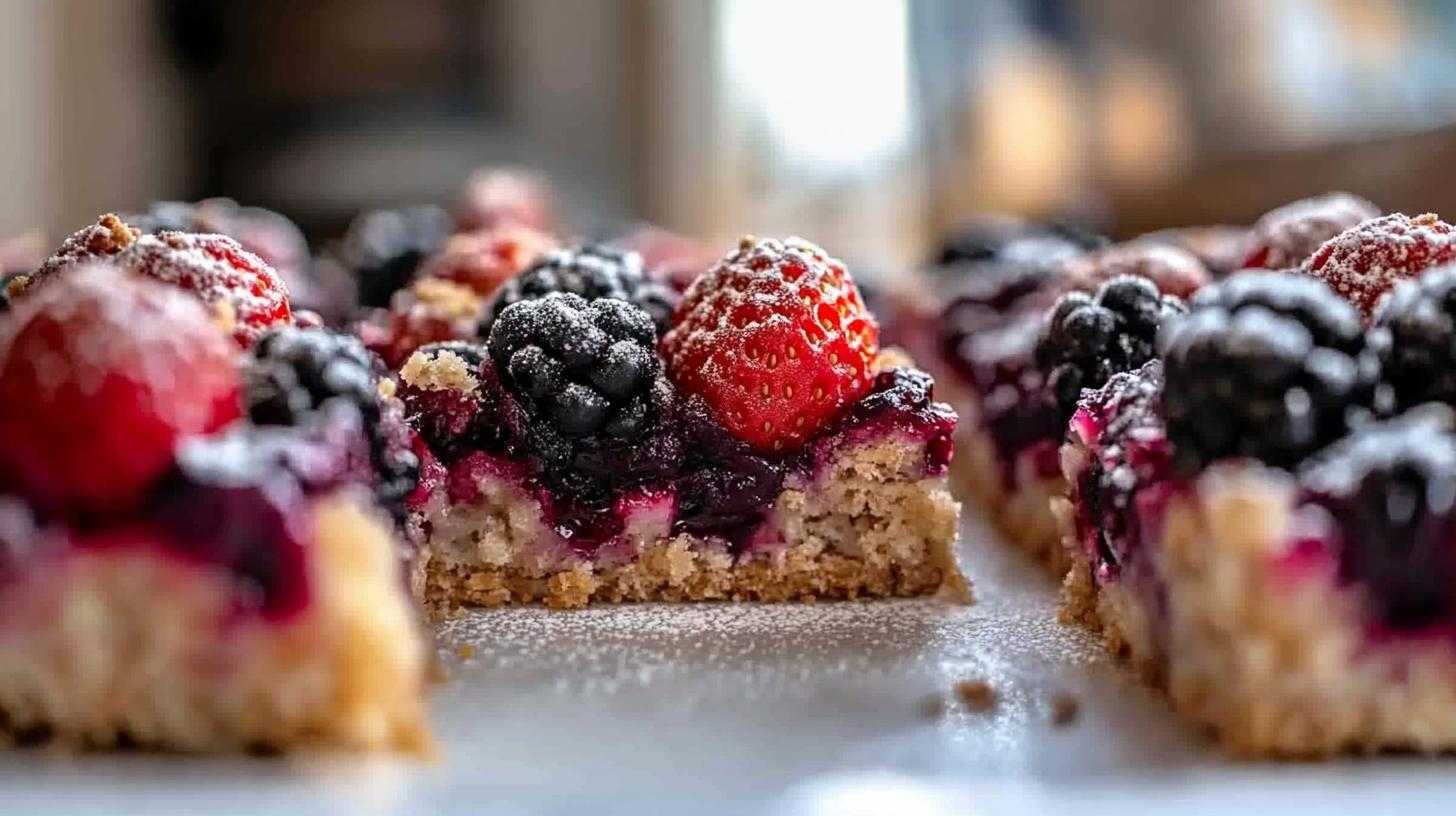 Berry Crumble Bars - detail 3