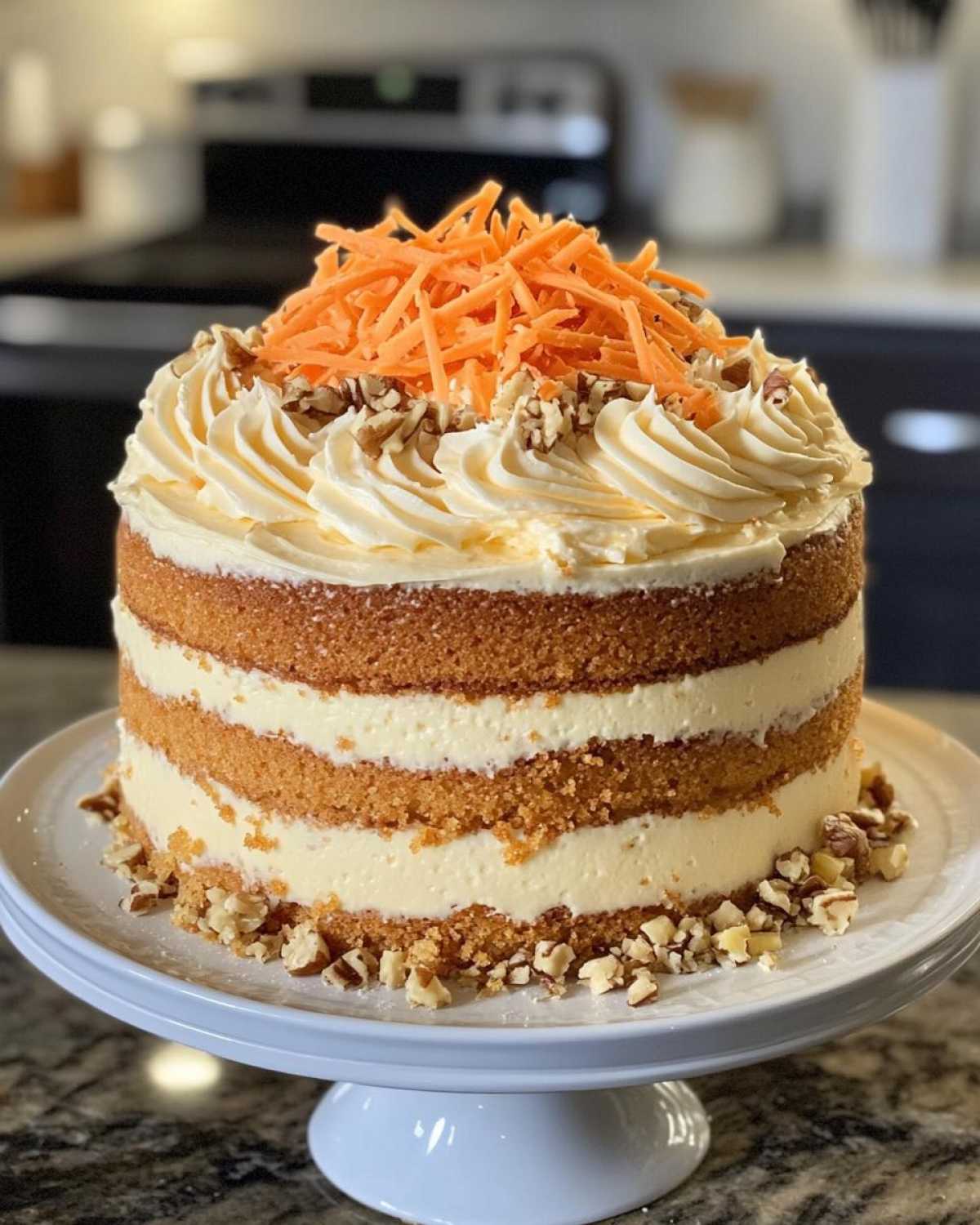 Carrot Cake Recipe with Cream Cheese Frosting - detail 2