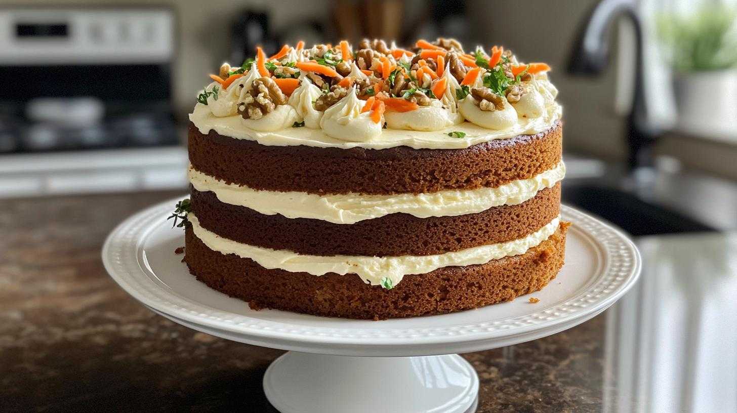 Carrot Cake Recipe with Cream Cheese Frosting