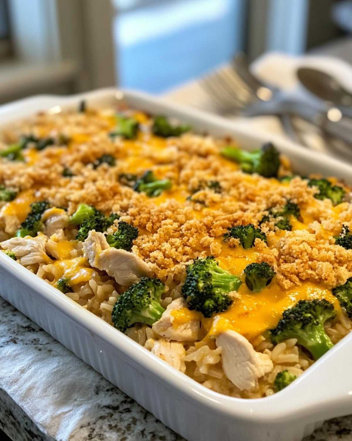 Cheesy Chicken Broccoli Rice Casserole - detail 2