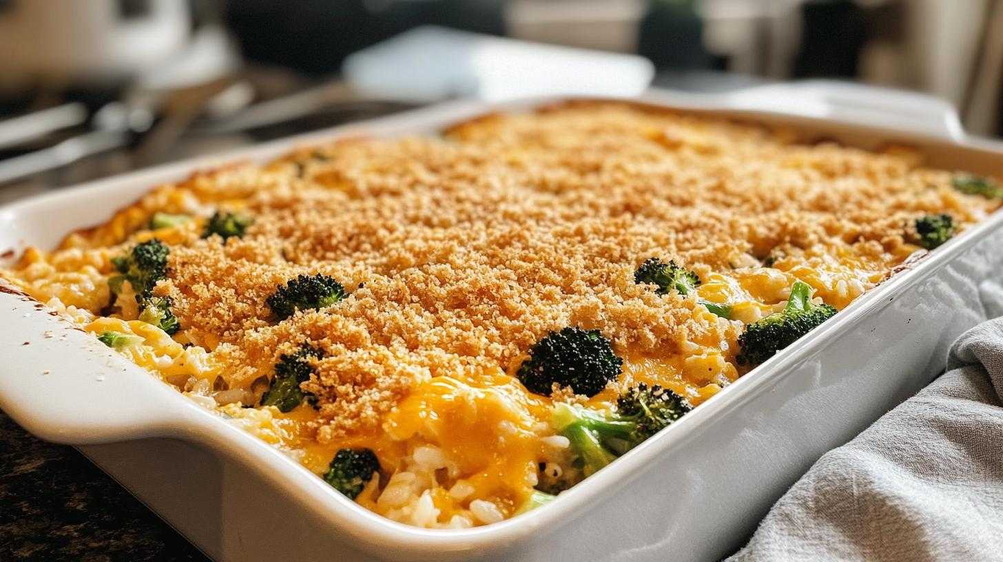 Cheesy Chicken Broccoli Rice Casserole - detail 3
