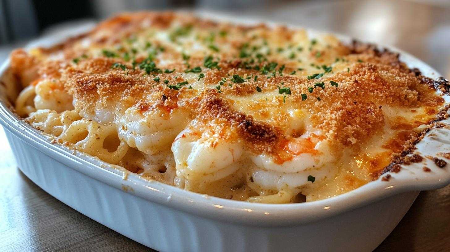 Cheesy Seafood Bake