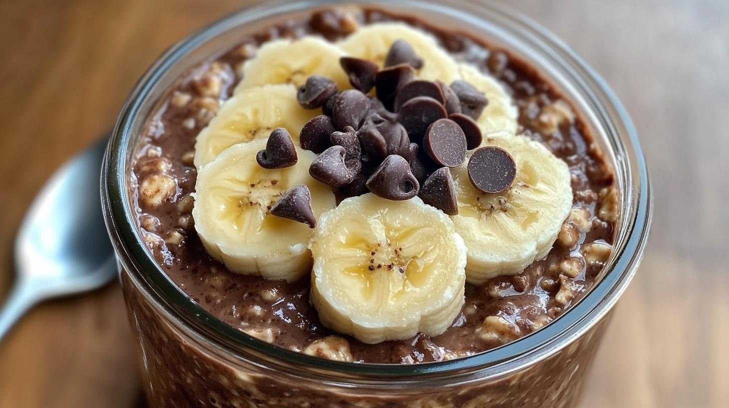 Chocolate Banana Overnight Oats - detail 1