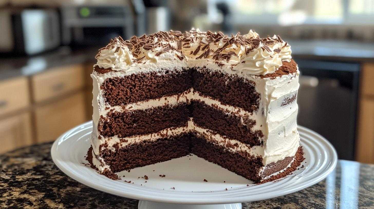 Chocolate Cake with Cream