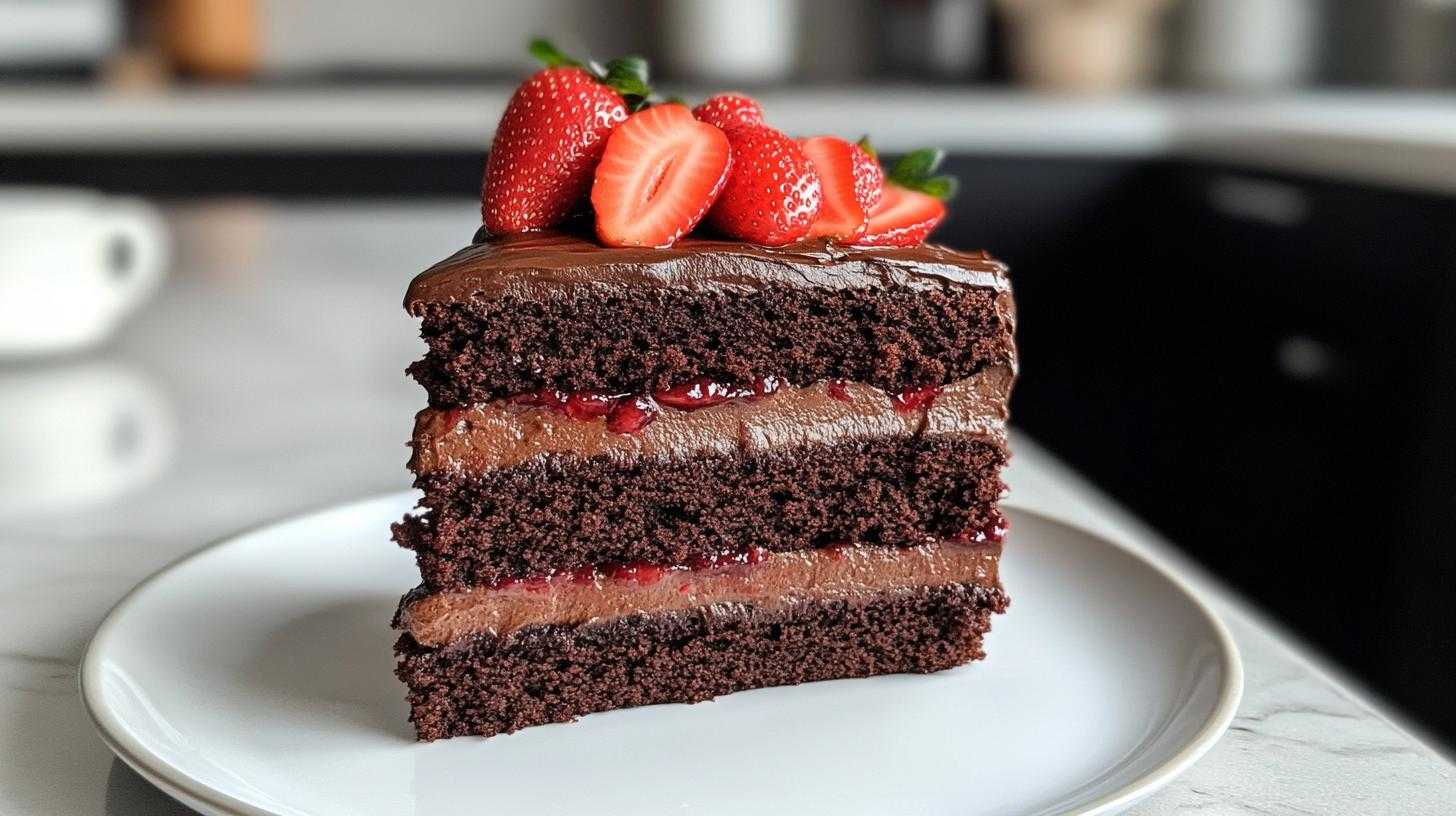 Chocolate Cake with Strawberry Jam - detail 3
