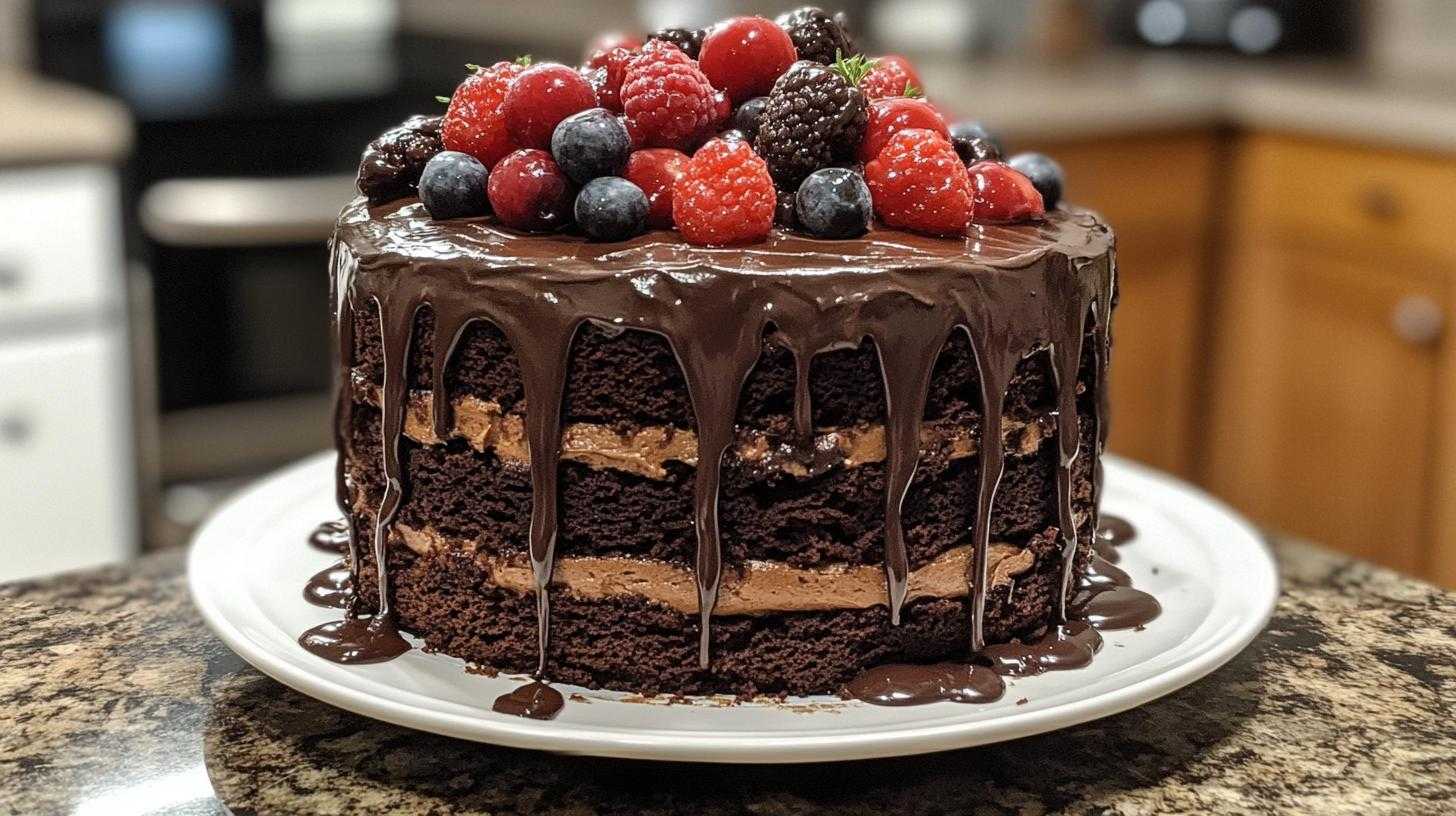 Chocolate Drip Cake - detail 1