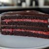 Chocolate Raspberry Truffle Cake