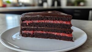 Chocolate Raspberry Truffle Cake