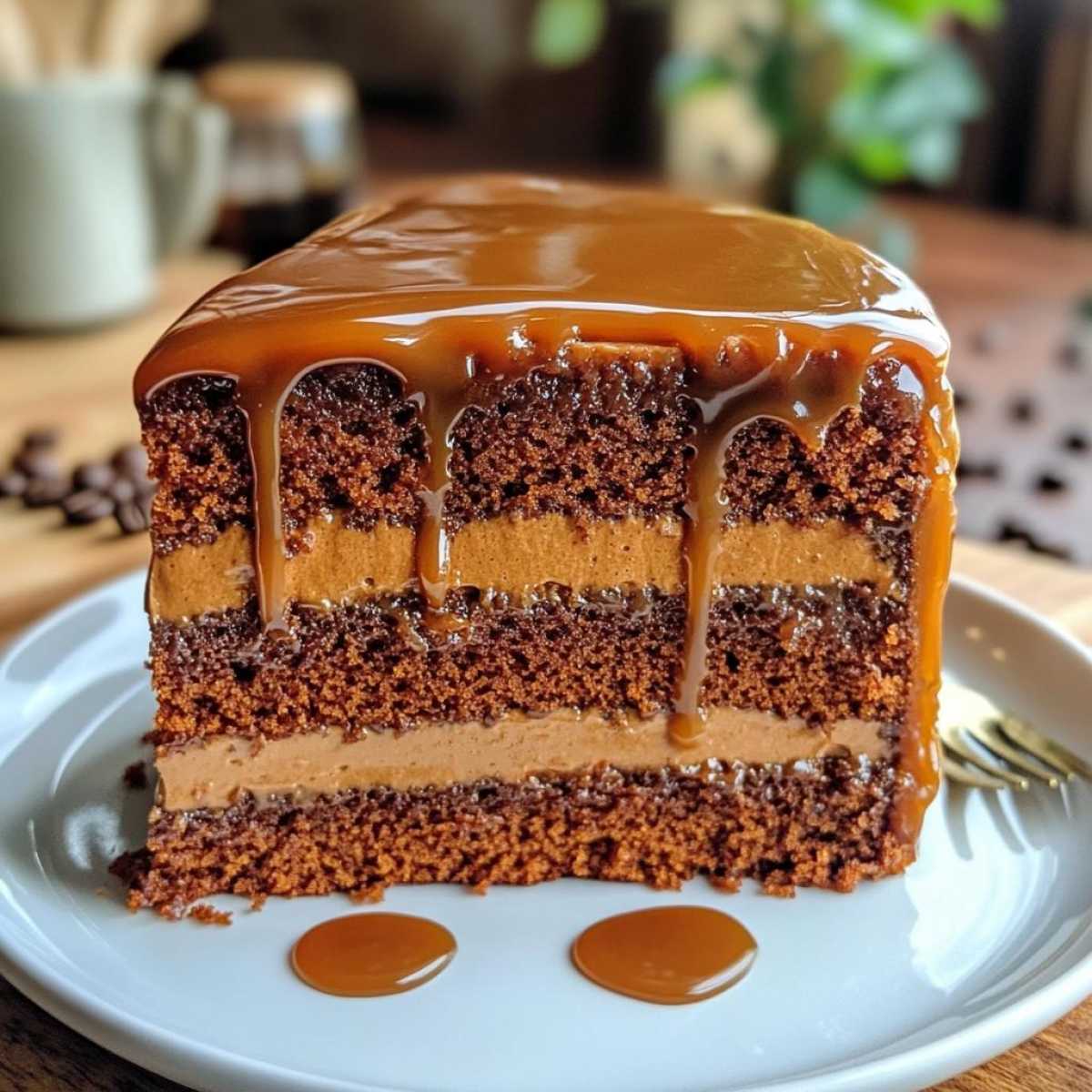Coffee Caramel Cake - detail 2