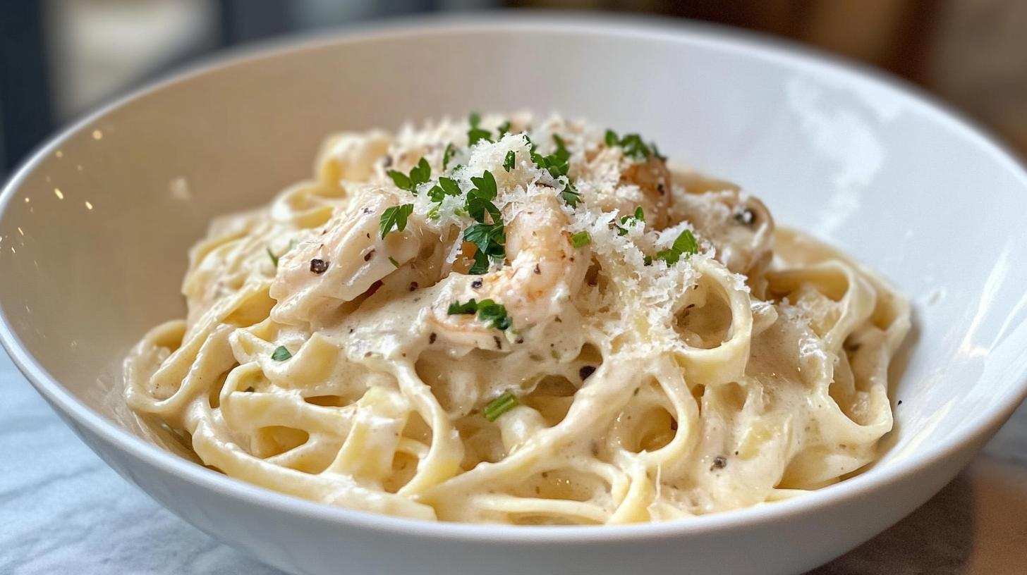 Creamy Shrimp Alfredo - detail 3