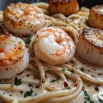 Creamy Shrimp And Scallop Pasta