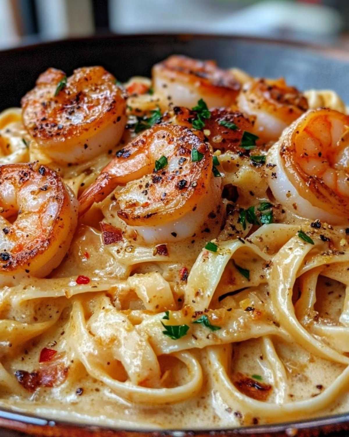 Creamy Shrimp And Scallop Pasta - detail 2