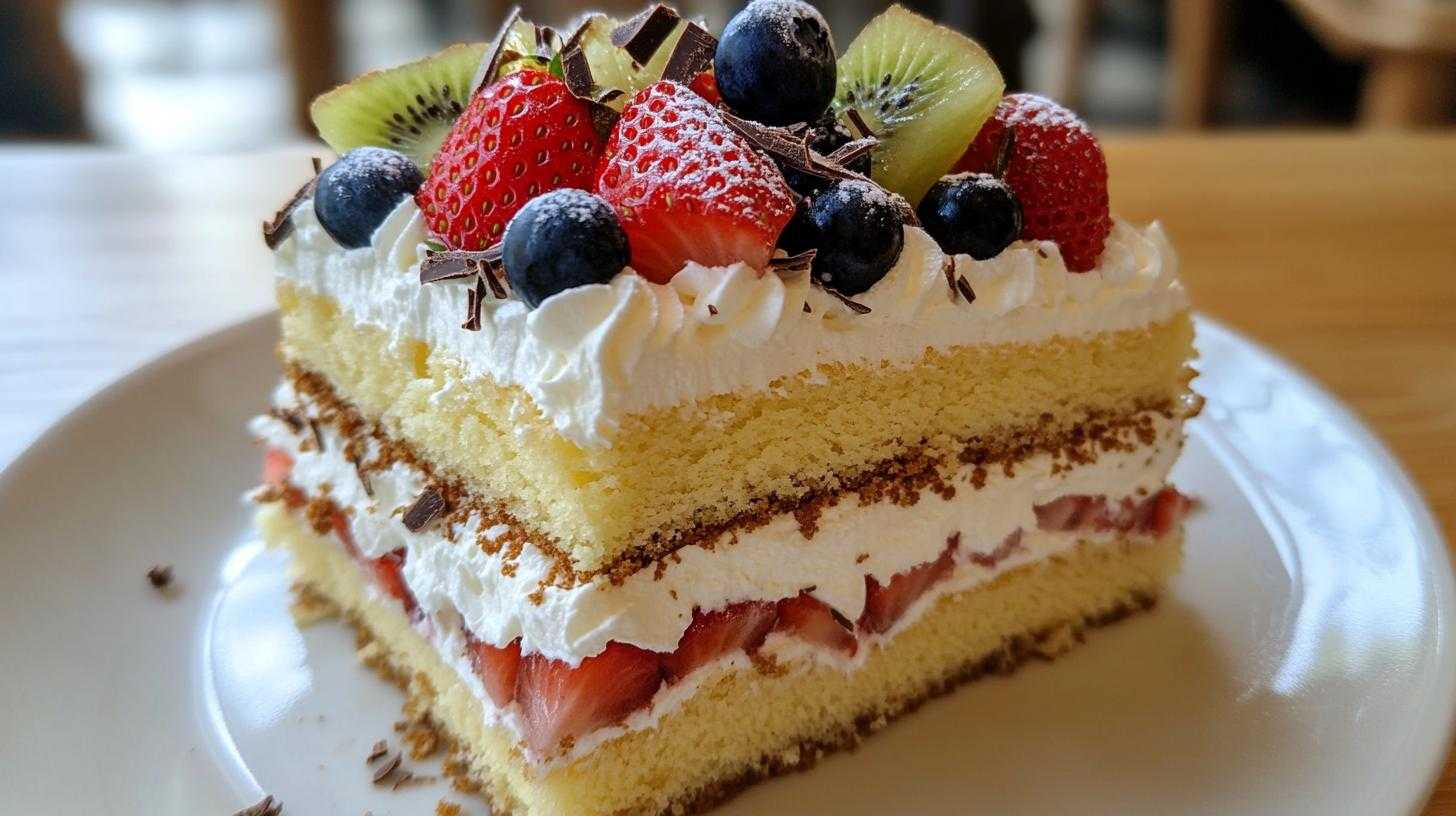 Decorated Sponge Cake