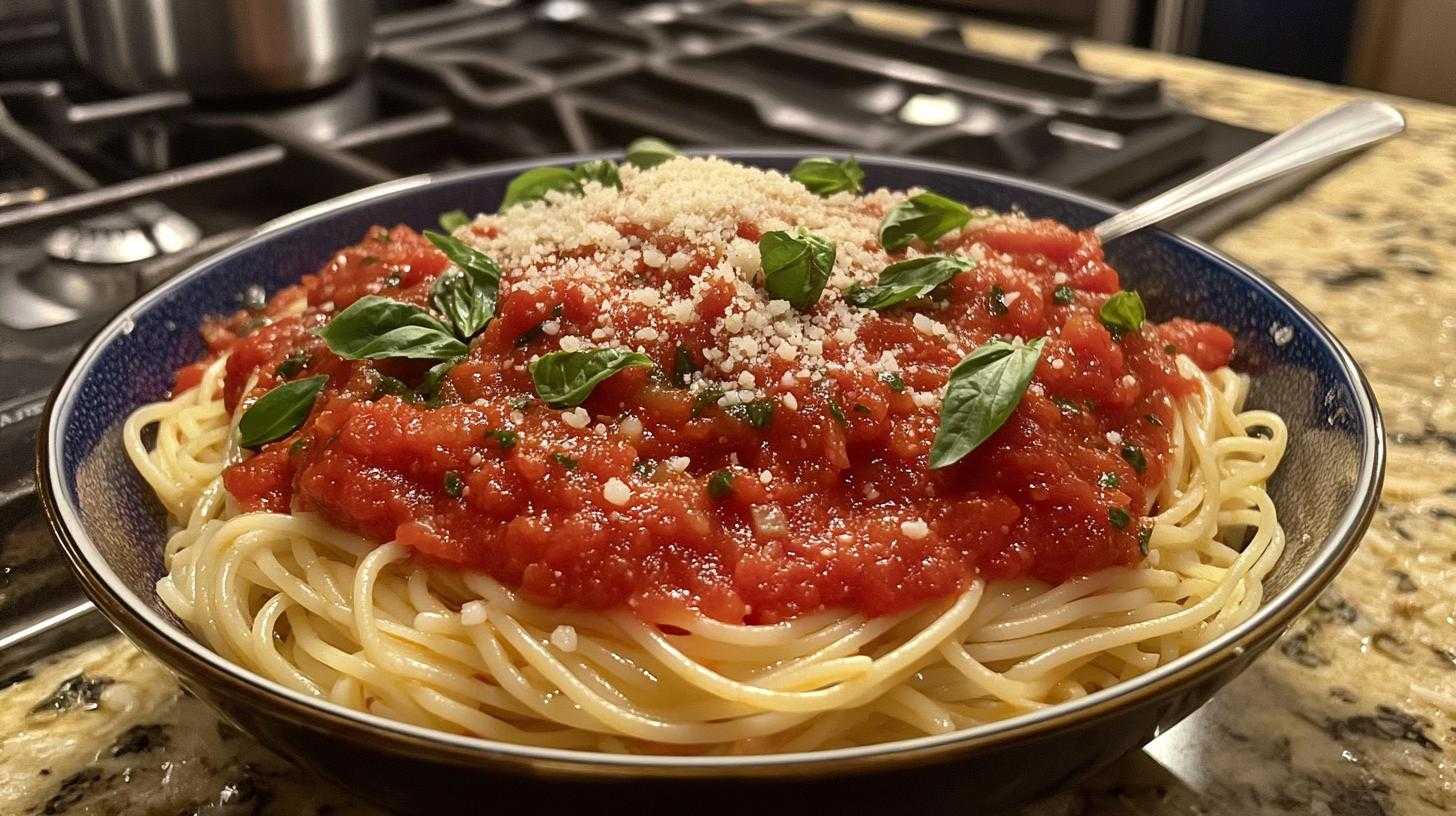 Easy Spaghetti Marinara Recipe - detail 3