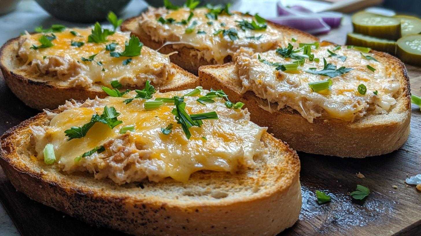 Easy Tuna Melts on Sourdough