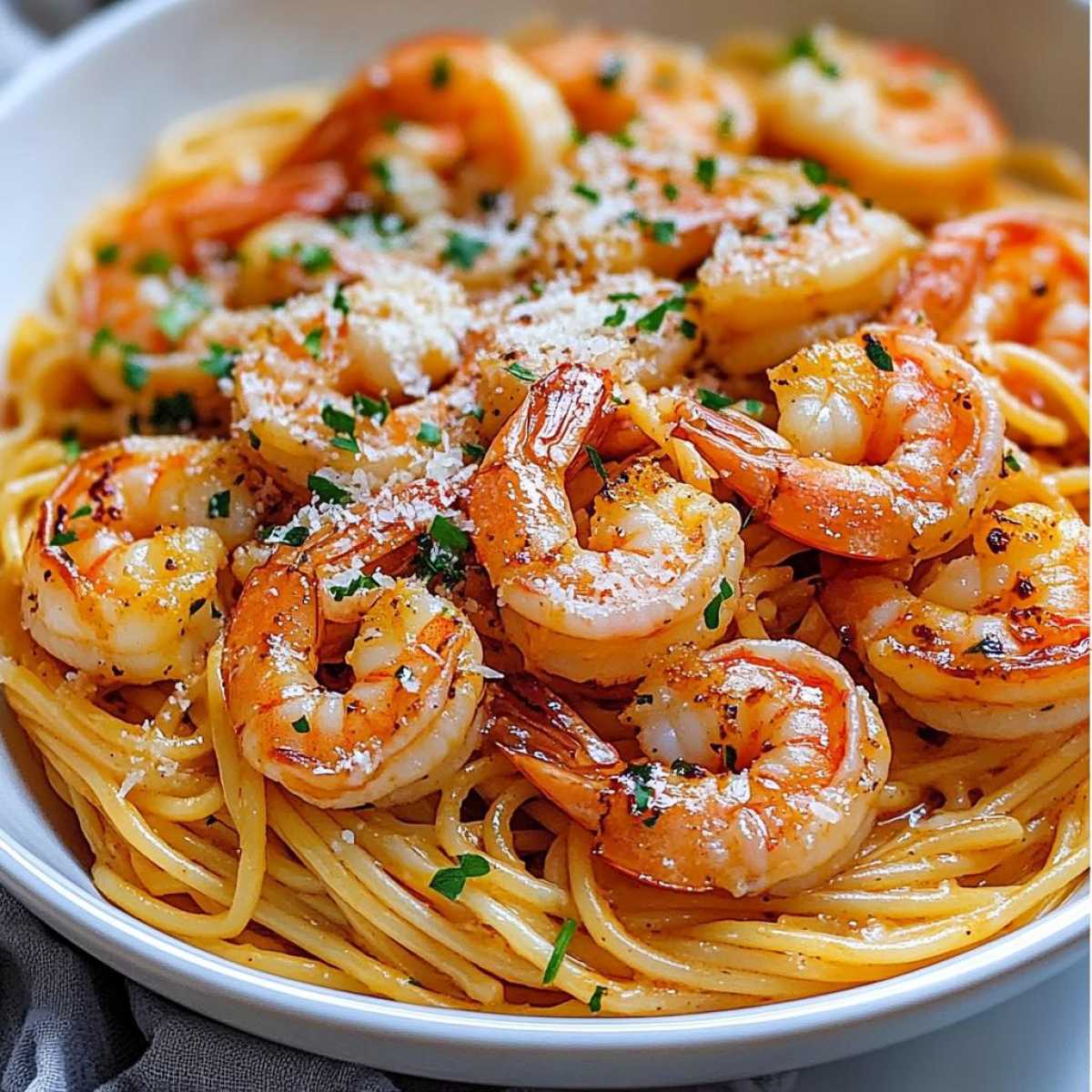 Garlic Butter Shrimp Pasta - detail 1