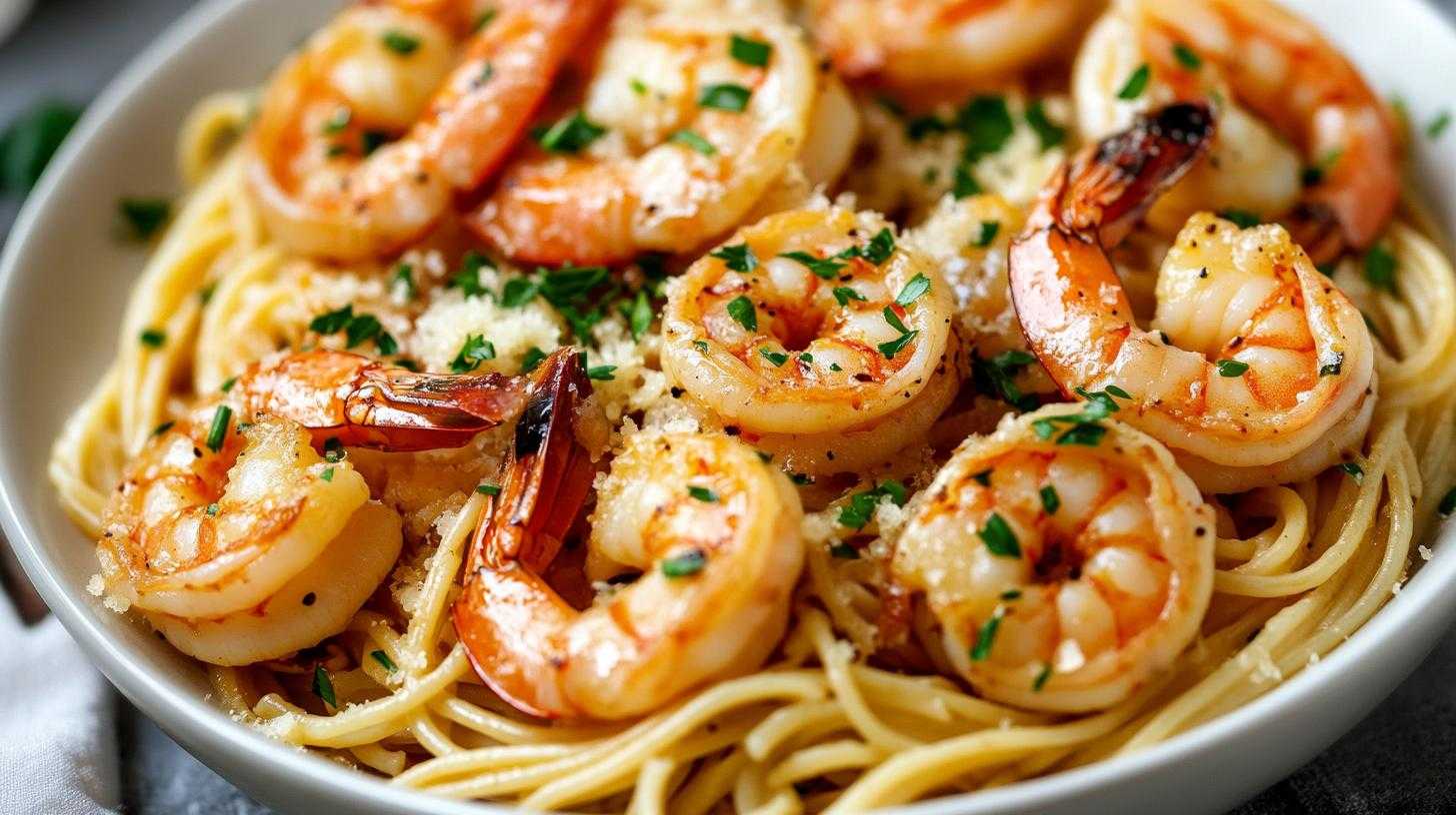 Garlic Butter Shrimp Pasta - detail 3