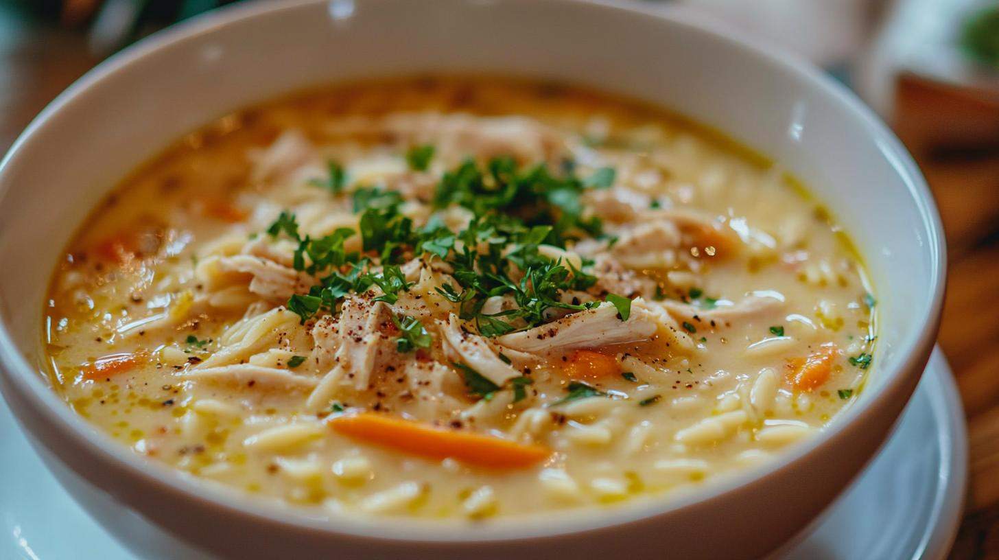 Greek Lemon Chicken Soup (Avgolemono)