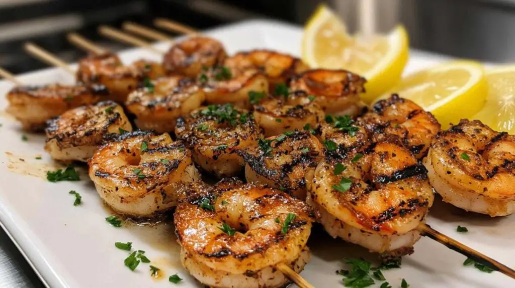 Grilled Shrimp with Garlic and Lemon