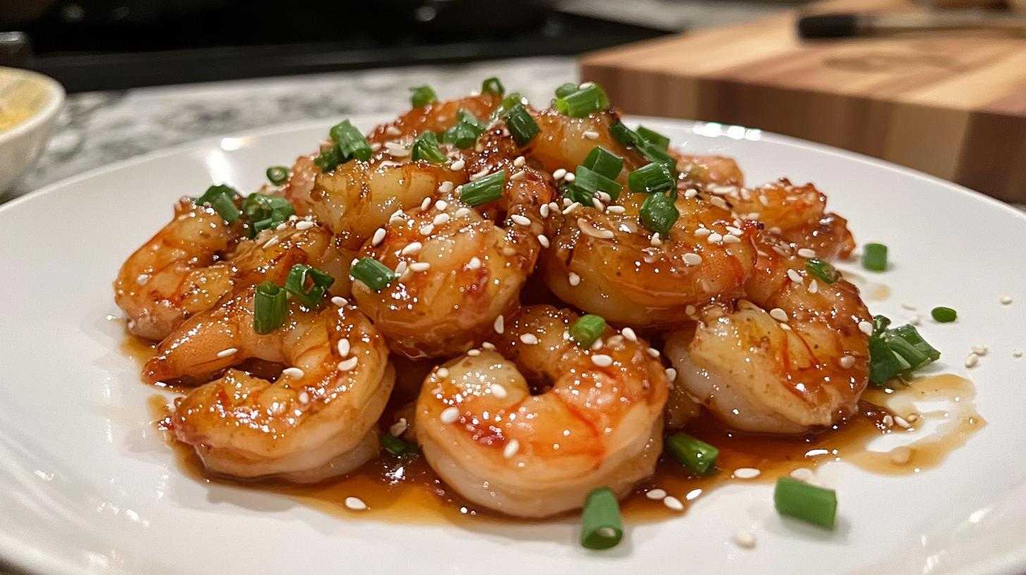 Honey Garlic Glazed Shrimp