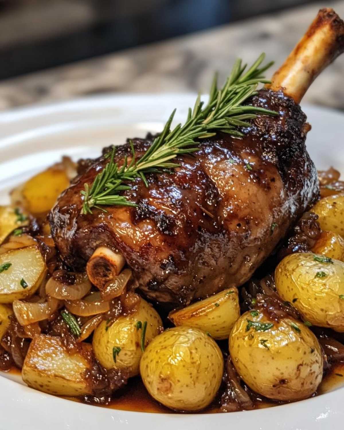 Lamb Shank with Roasted Potatoes - detail 1