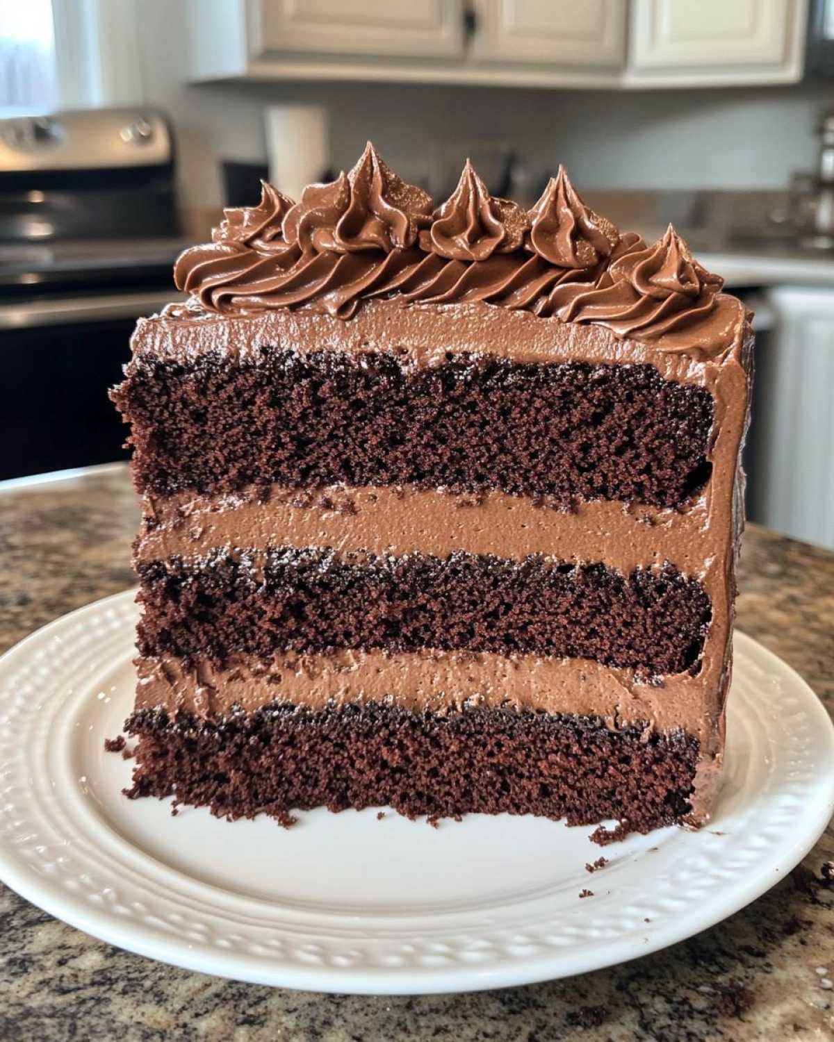 Moist Homemade Chocolate Cake - detail 1
