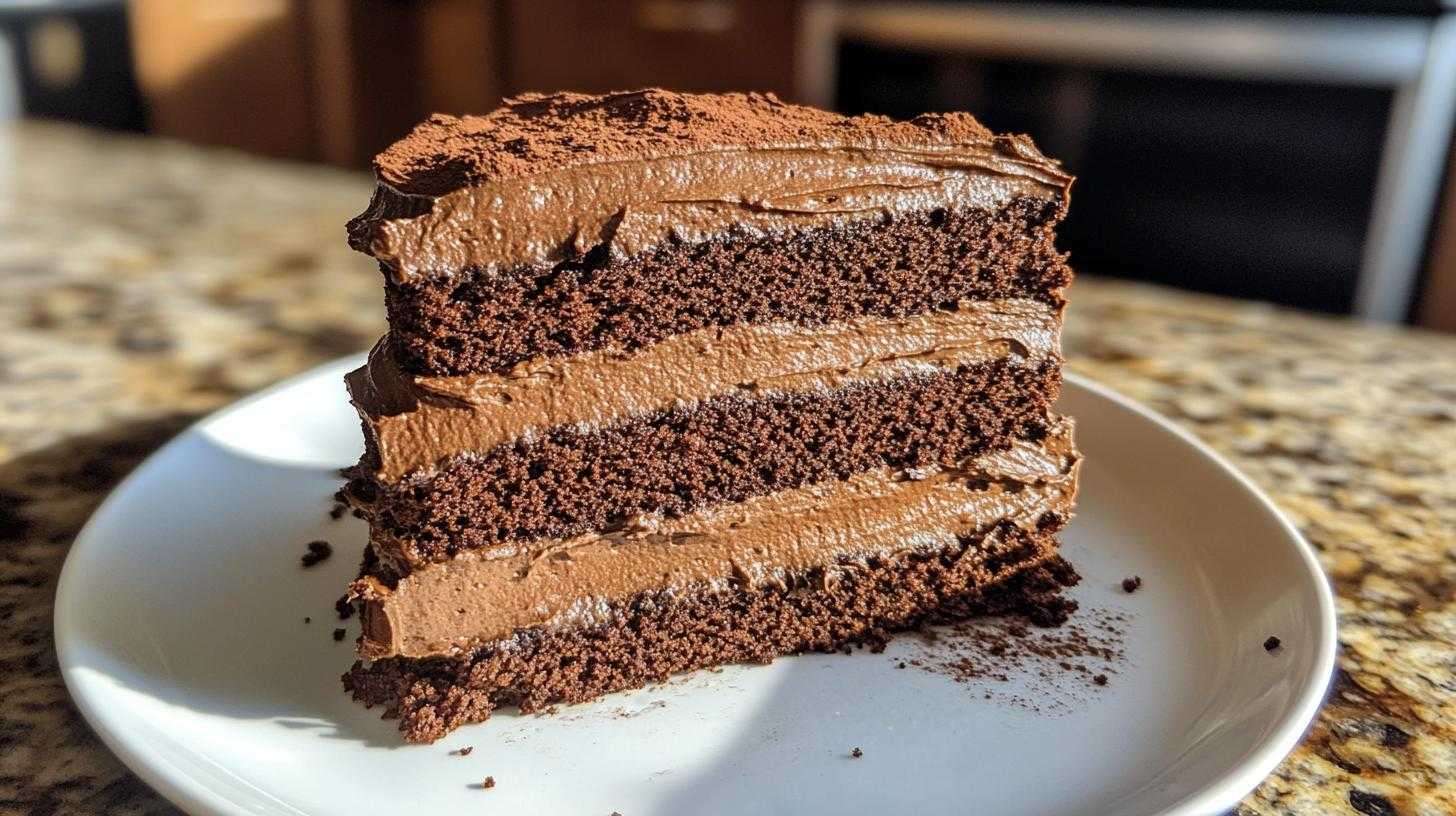 Moist Homemade Chocolate Cake - detail 3