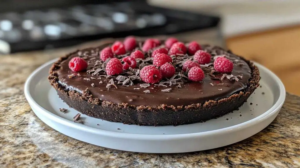 No-Bake Chocolate Raspberry Pie