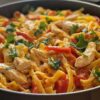 One Pot Chicken Fajita Pasta
