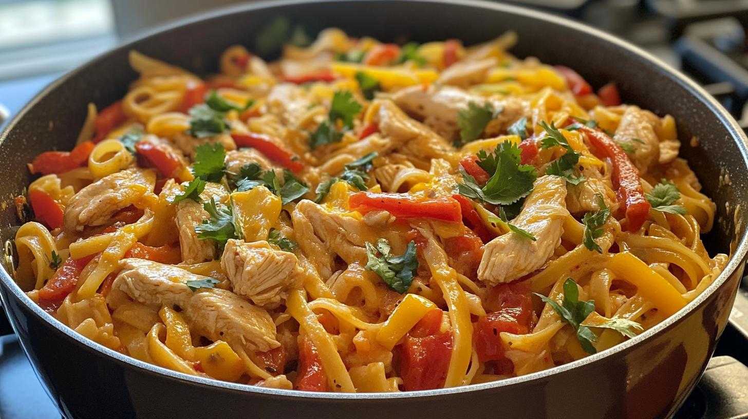 One Pot Chicken Fajita Pasta