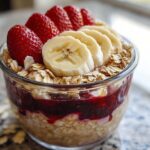 Peanut Butter & Jelly Overnight Oats