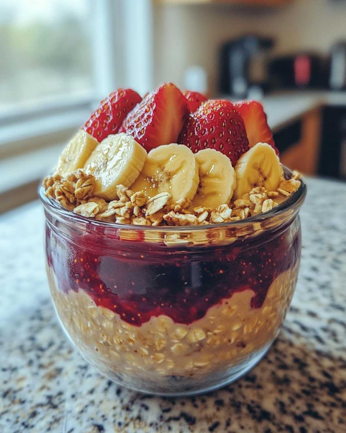 Peanut Butter & Jelly Overnight Oats - detail 3