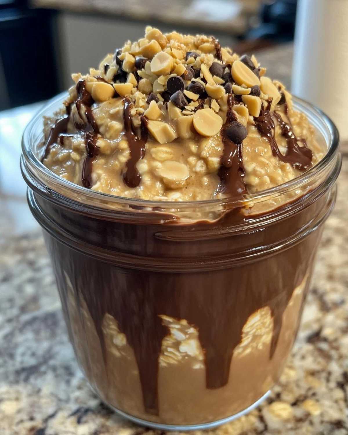 Peanut Butter Mocha Overnight Oats - detail 2