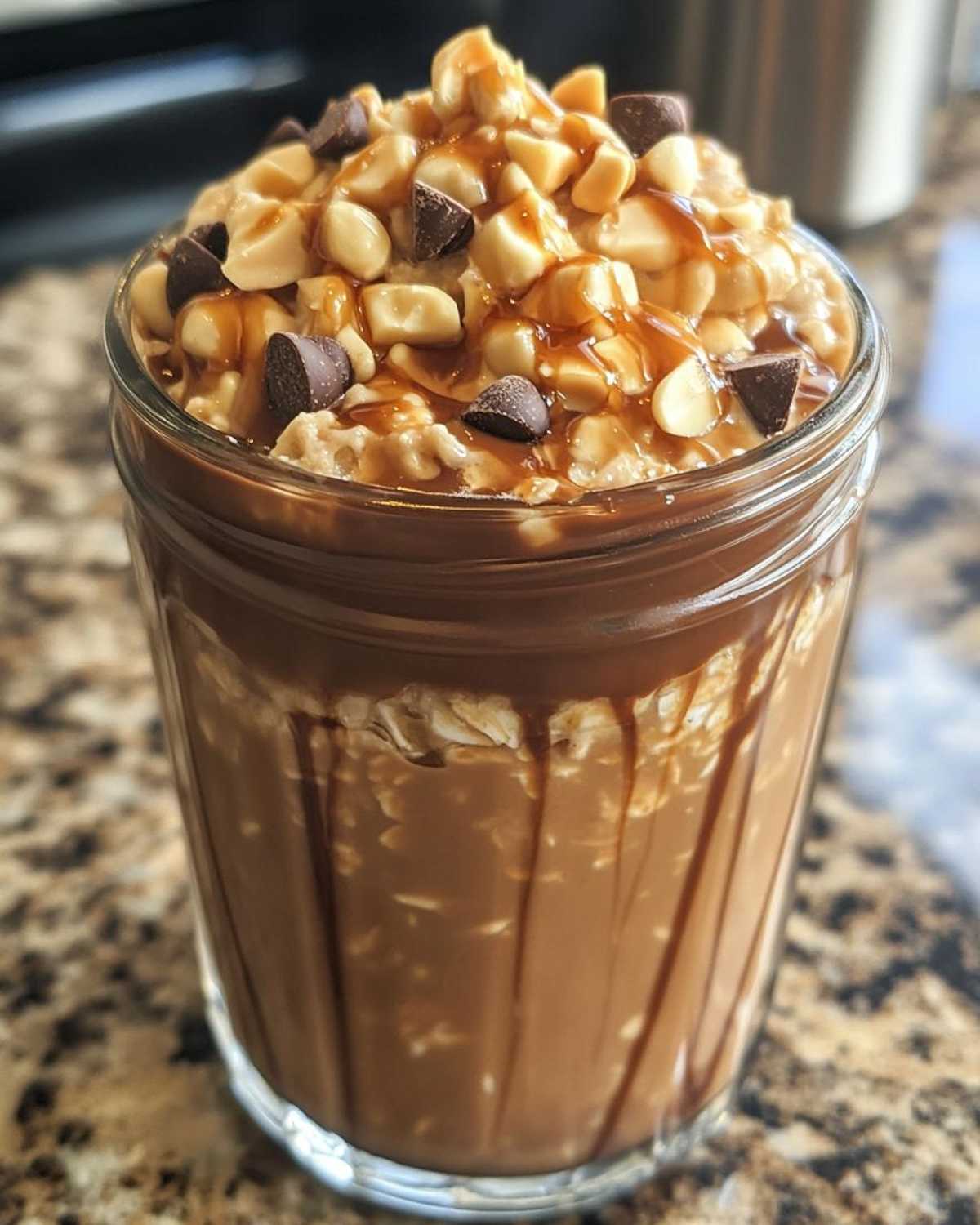Peanut Butter Mocha Overnight Oats - detail 3