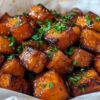 Roasted Sweet Potatoes with Cinnamon & Honey