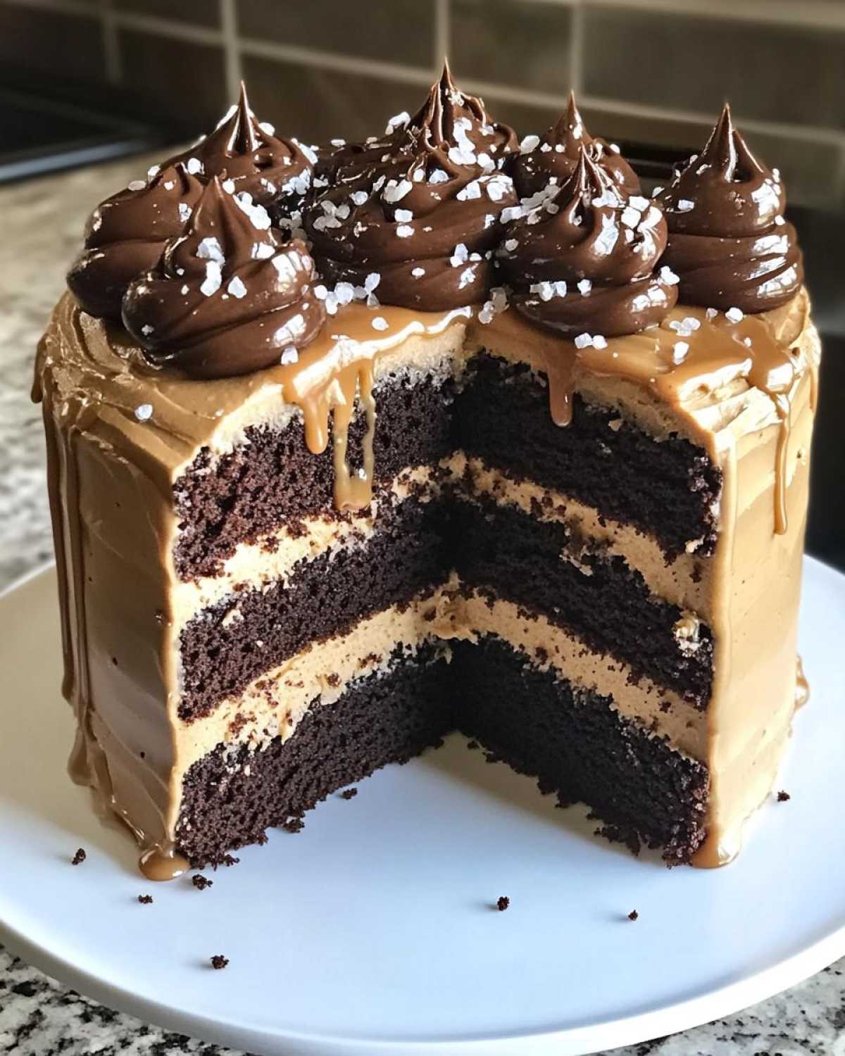 Salted Caramel Chocolate Cake - detail 2