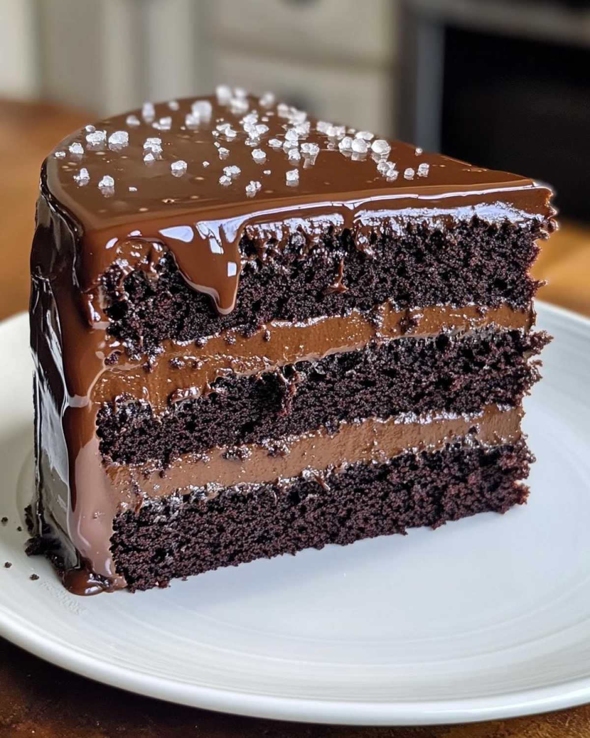 Salted Caramel Chocolate Fudge Cake - detail 1