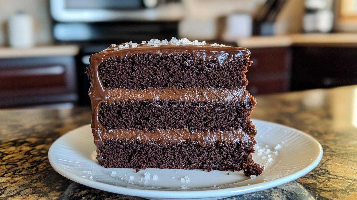 Salted Caramel Chocolate Fudge Cake - detail 2