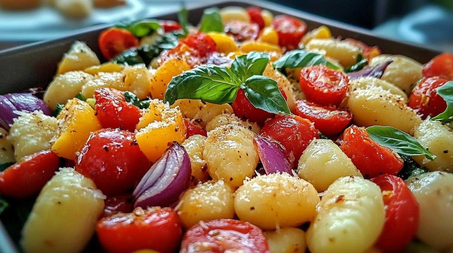 Sheet Pan Gnocchi with Roasted Vegetables
