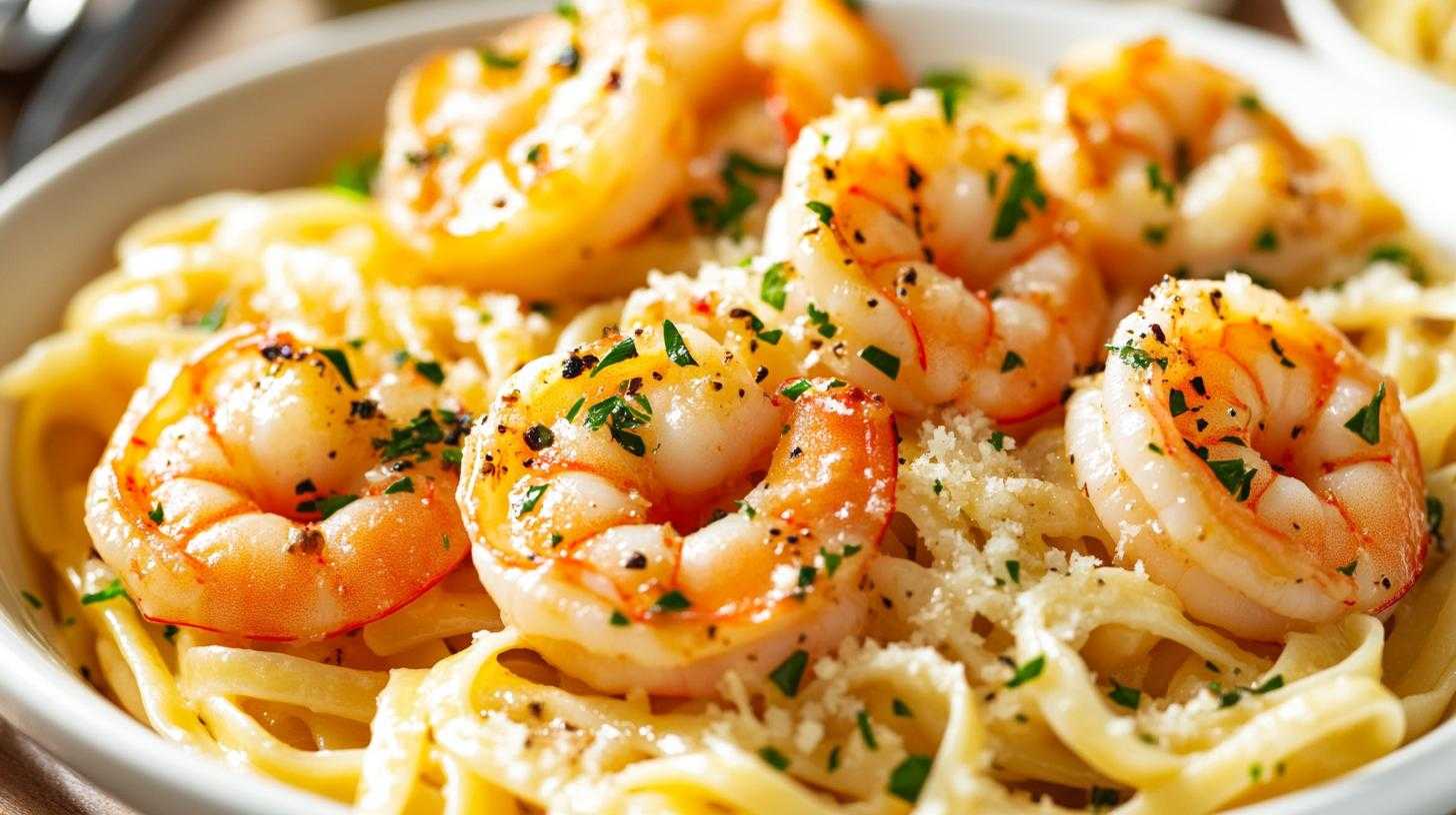 Shrimp Scampi Noodles