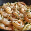 Shrimp Scampi Over Pasta