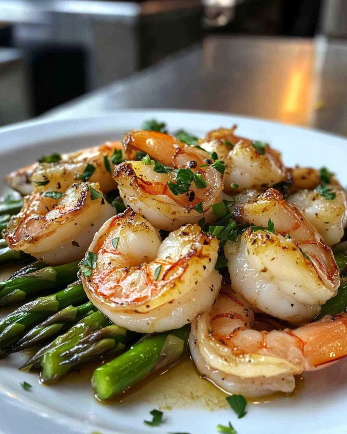 Shrimp With Asparagus - detail 1